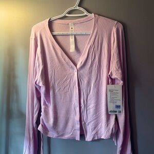 Lululemon Side-Cinch Ribbed Cardigan